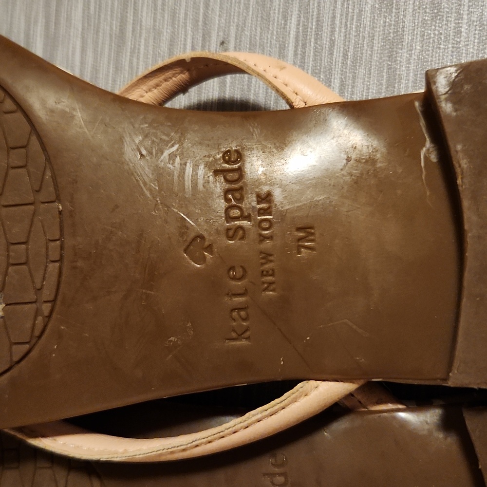 Kate Spade Tan and Cream Sandals - Picture 4 of 5